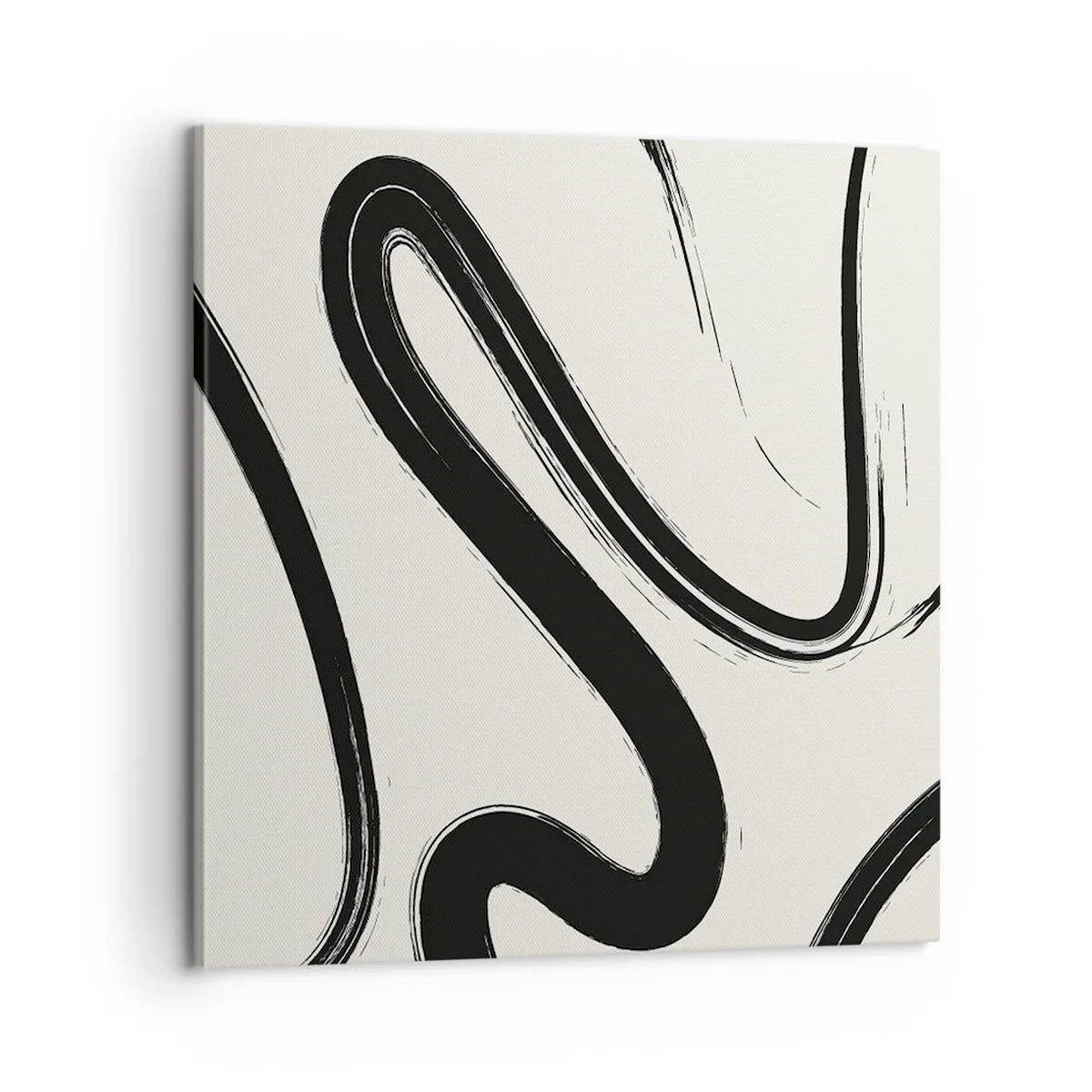 Bild auf Leinwand - Leinwandbild - Schwarz-Weiß-Laune - 60x60 cm