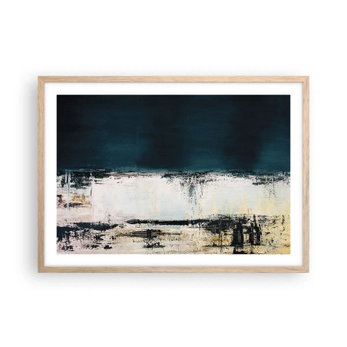 Poster in einem Rahmen aus heller Eiche - Horizontale Komposition - 70x50 cm