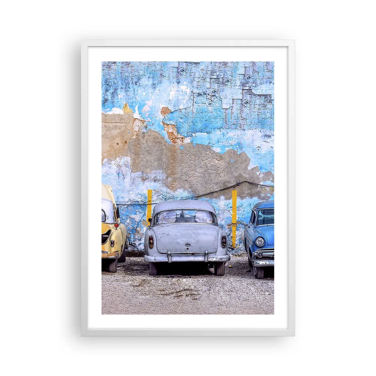 Poster in einem weißen Rahmen - Treffen der Veteranen - 50x70 cm