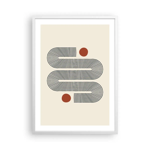 Poster in einem weißen Rahmen - Vom Anfang bis zum Ende - 50x70 cm