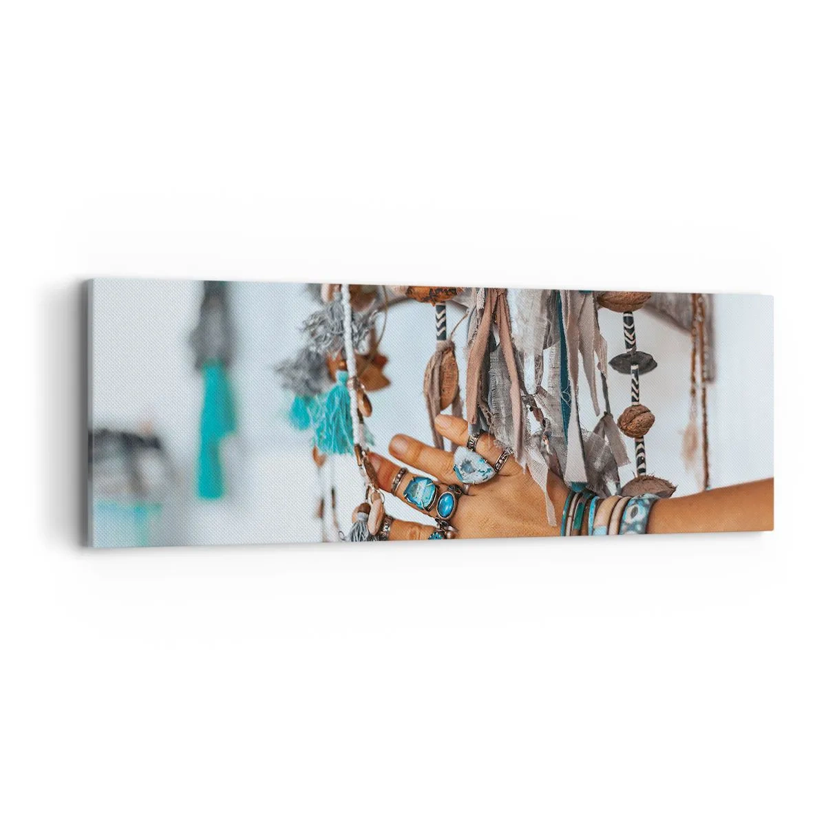 Bild auf Leinwand - Leinwandbild - Lokale Schätze - 90x30 cm