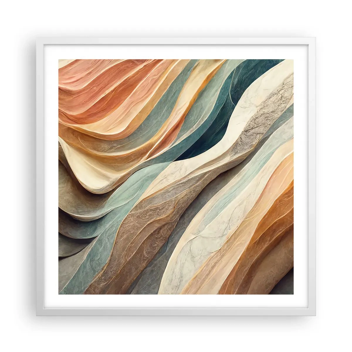 Poster in einem weißen Rahmen - Moment vor der Veränderung - 60x60 cm