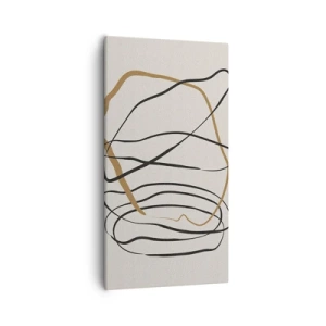 Bild auf Leinwand - Leinwandbild - Komposition – Looptanz - 55x100 cm