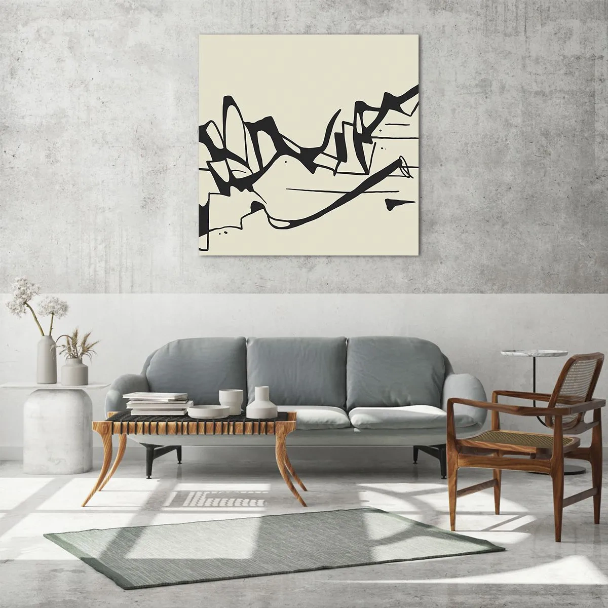 Glasbild - Bild auf glas - Vielleicht eine Landschaft - 60x60 cm