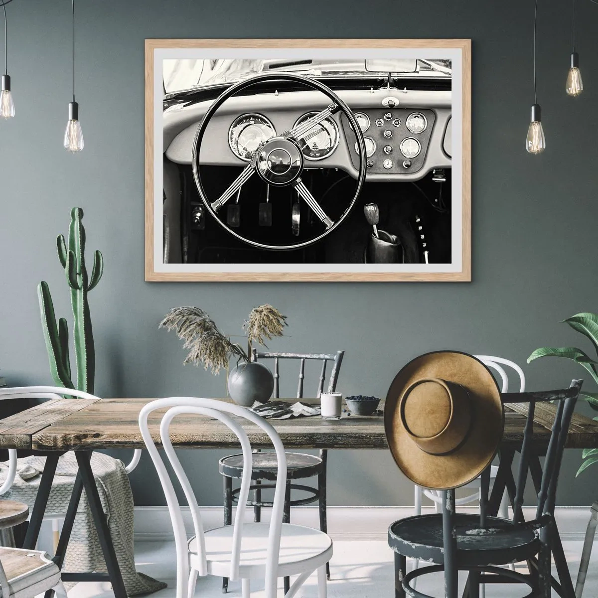 Poster in einem Rahmen aus heller Eiche - Ein Sammlertraum - 50x40 cm