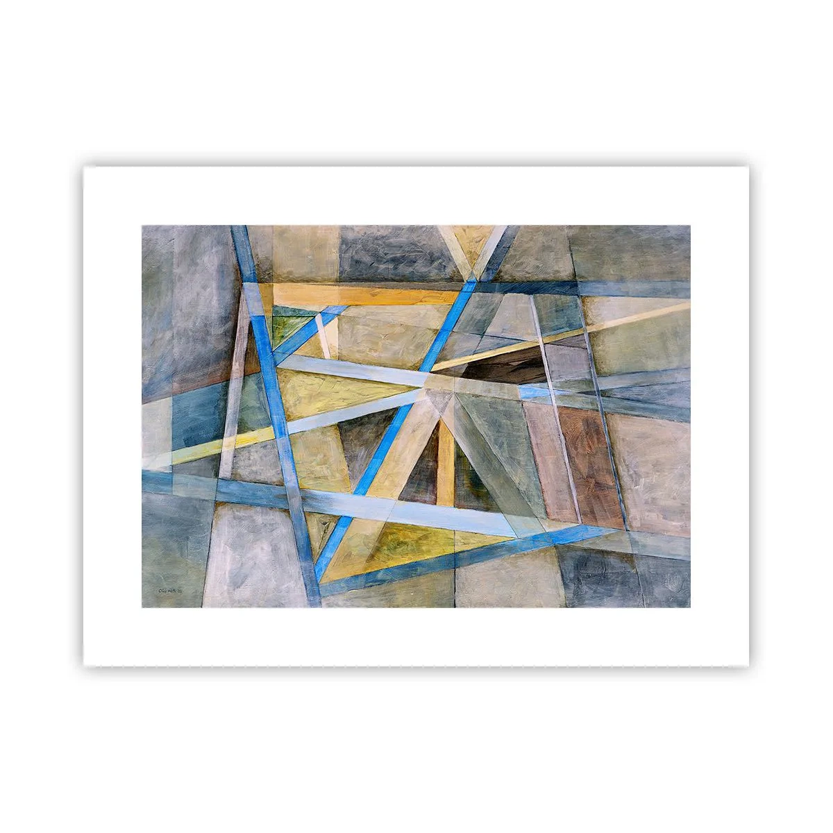 Poster - Gerade oder diagonal? - 40x30 cm