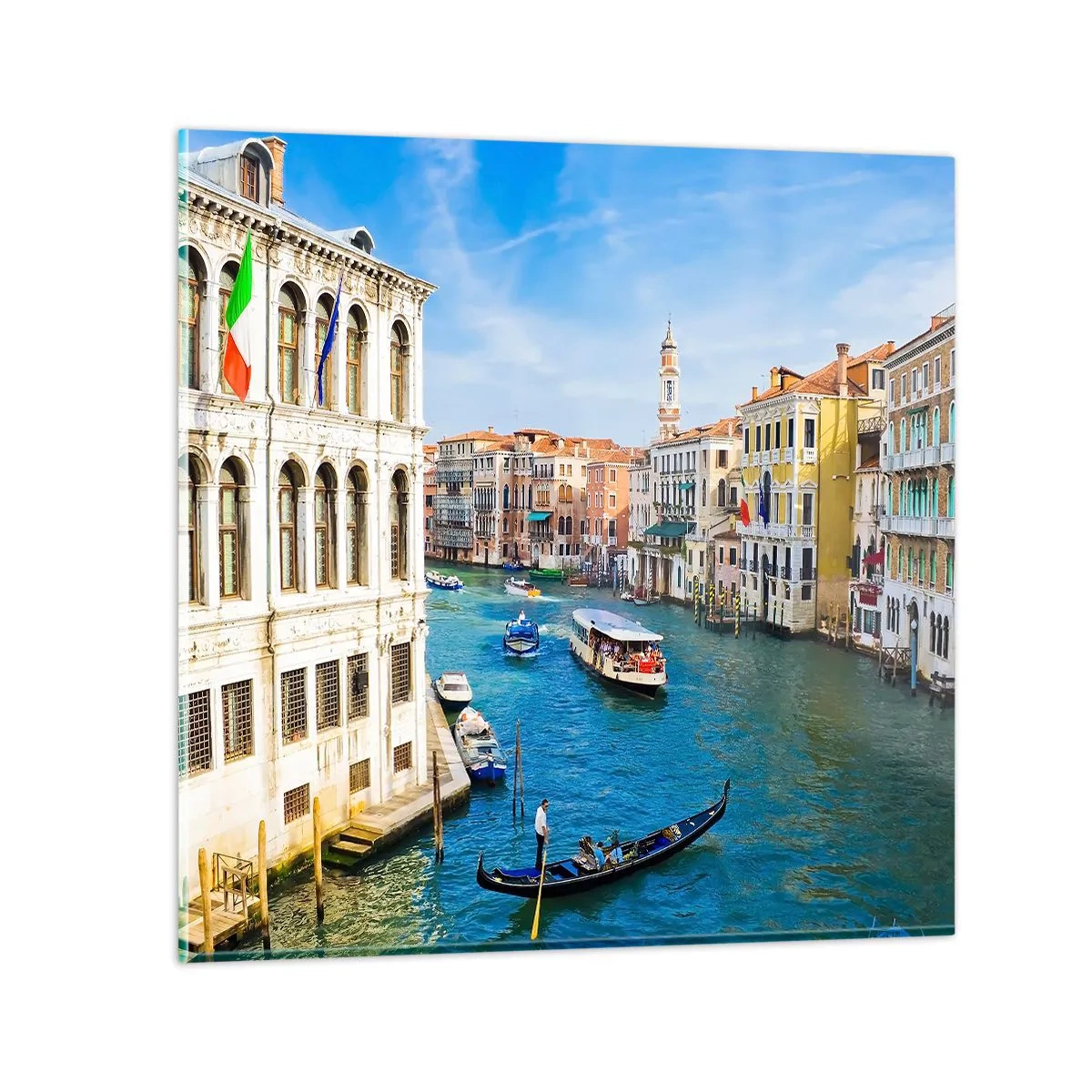 Glasbild - Bild auf glas - Der einzigartige Verkehr der Welt - 30x30 cm