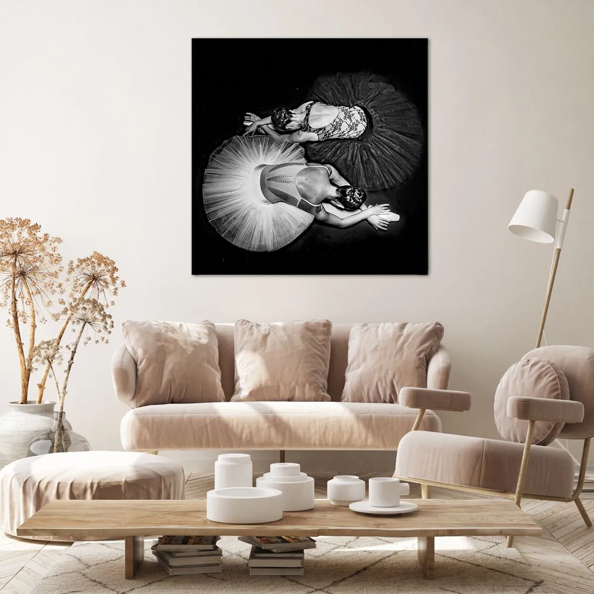 Bild auf Leinwand - Leinwandbild - Jin und Jang – perfekte Balance - 30x30 cm