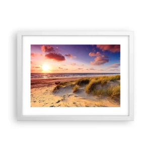 Poster in einem weißen Rahmen - Die Luft riecht schon im Sommer - 40x30 cm