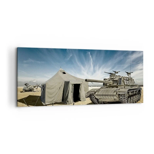 Bild auf Leinwand - Leinwandbild - Ein militärischer Traum - 100x40 cm