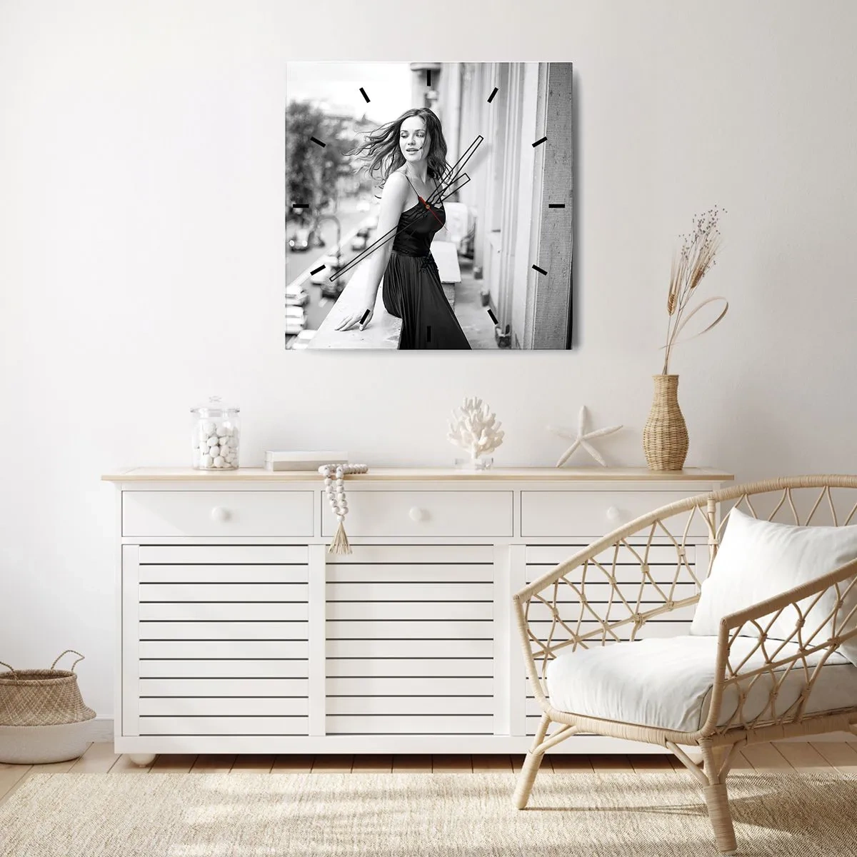 Wanduhr - Glasuhr - Bestimmt ein Pariser - 30x30 cm