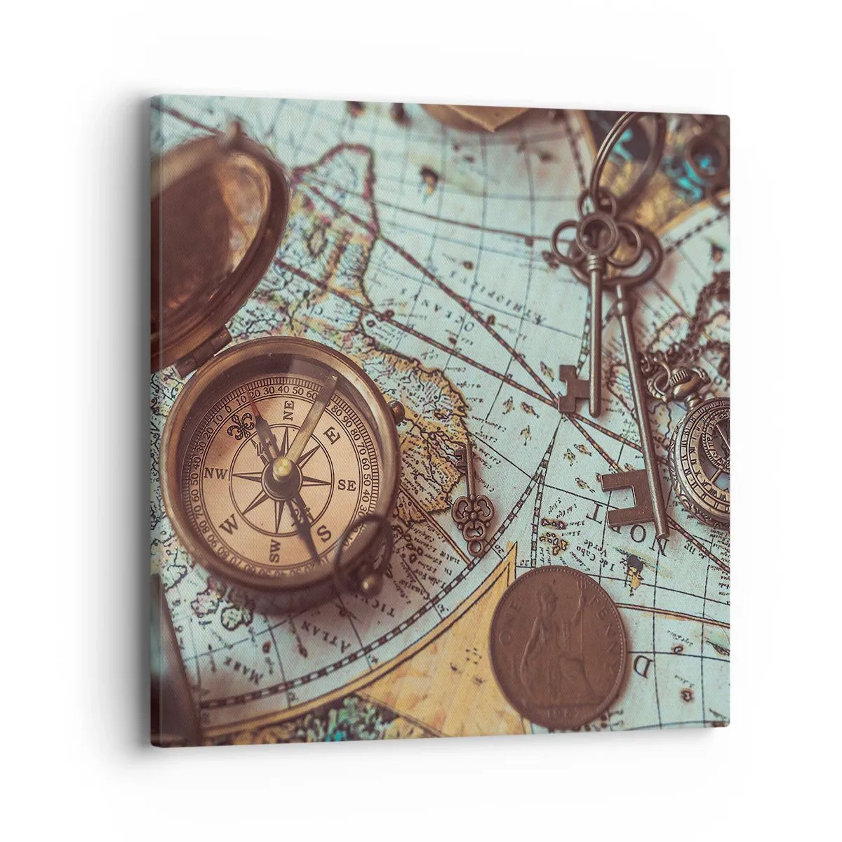 Bild auf Leinwand - Leinwandbild - Für den Abenteurer - 40x40 cm