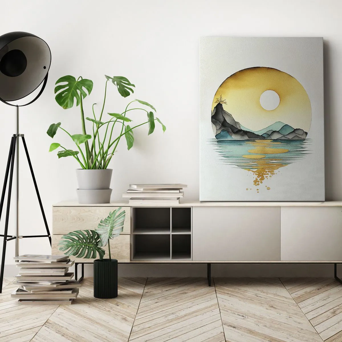 Bild auf Leinwand - Leinwandbild - Im Kreis der Schönheit - 80x120 cm