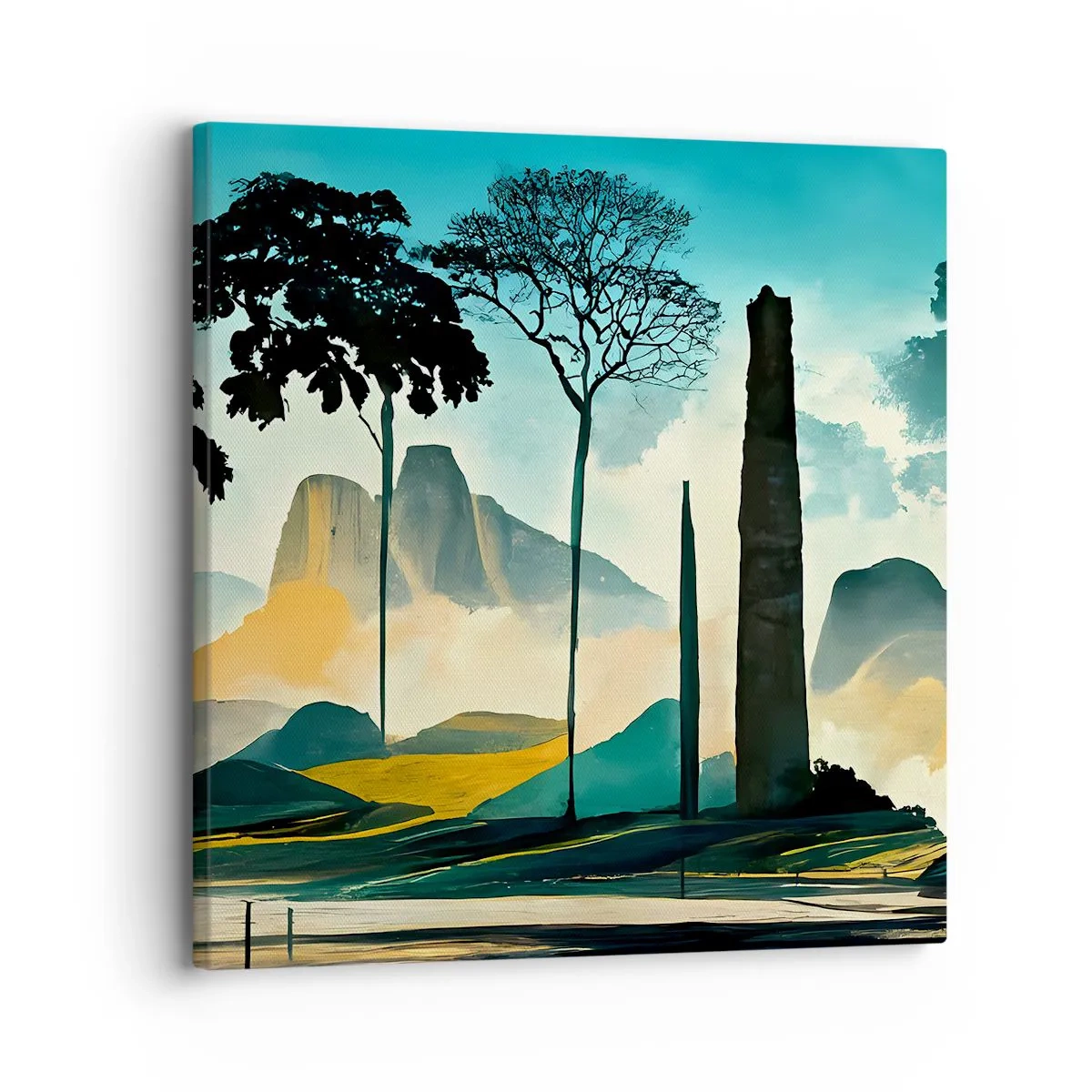 Bild auf Leinwand - Leinwandbild - Immer höher und höher - 30x30 cm