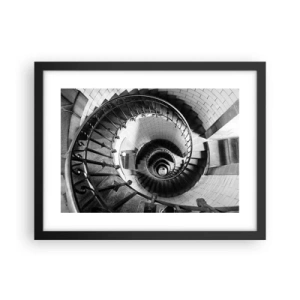 Poster in einem schwarzem Rahmen - Höher und höher - 40x30 cm