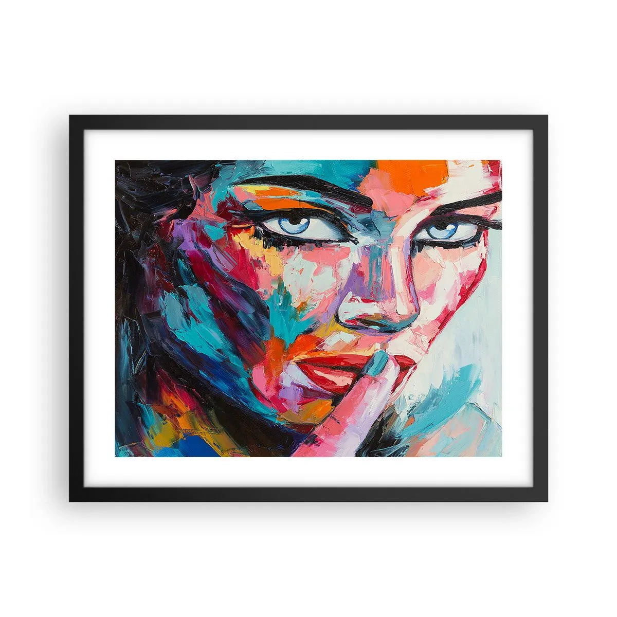 Poster in einem schwarzem Rahmen - Unser erstes Geheimnis - 50x40 cm