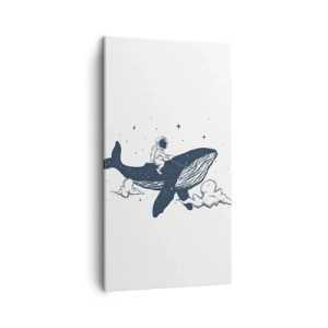 Bild auf Leinwand - Leinwandbild - Weltraumabenteuer - 45x80 cm