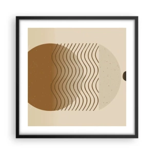Poster in einem schwarzem Rahmen - Zur Entstehung geometrischer Figuren - 50x50 cm
