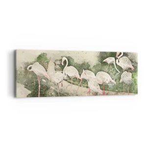 Bild auf Leinwand - Leinwandbild - Exotischer Traum - 90x30 cm