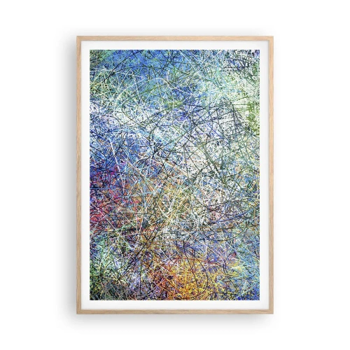 Poster in einem Rahmen aus heller Eiche - Es ist nicht so einfach - 70x100 cm