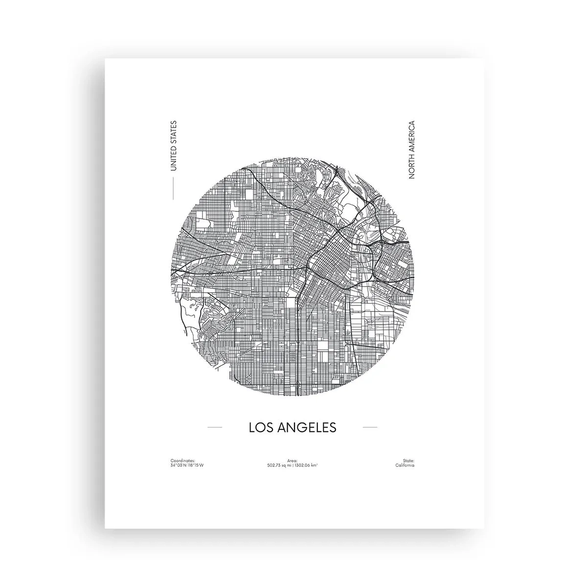 Poster - Anatomie von Los Angeles - 40x50 cm