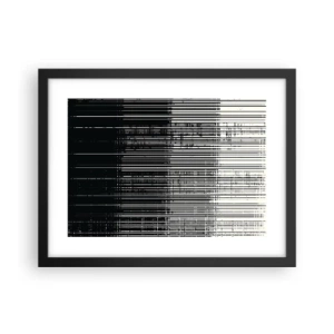 Poster in einem schwarzem Rahmen - Wellen und Vibrationen - 40x30 cm
