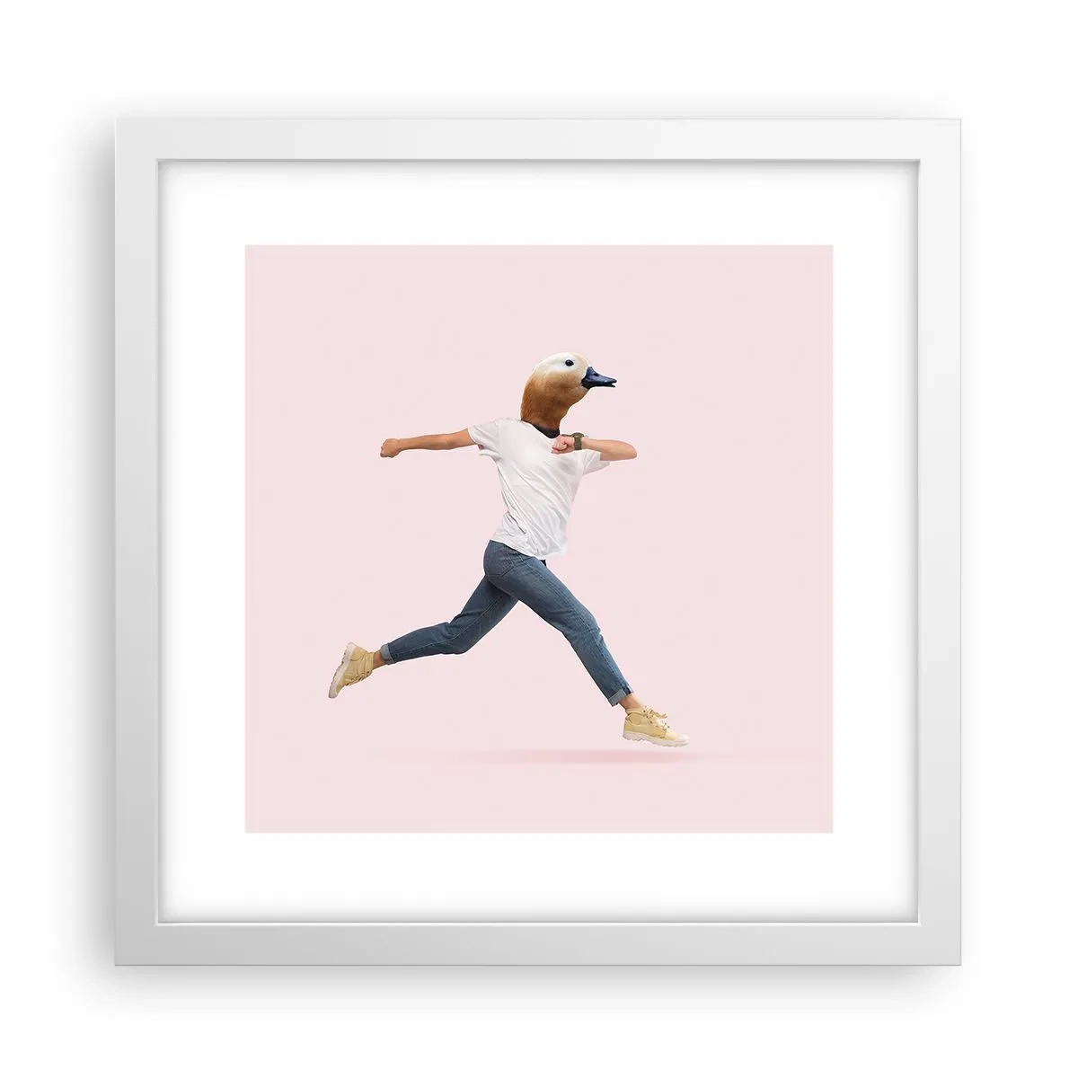 Poster in einem weißen Rahmen - Eine Prise Absurdität - 30x30 cm