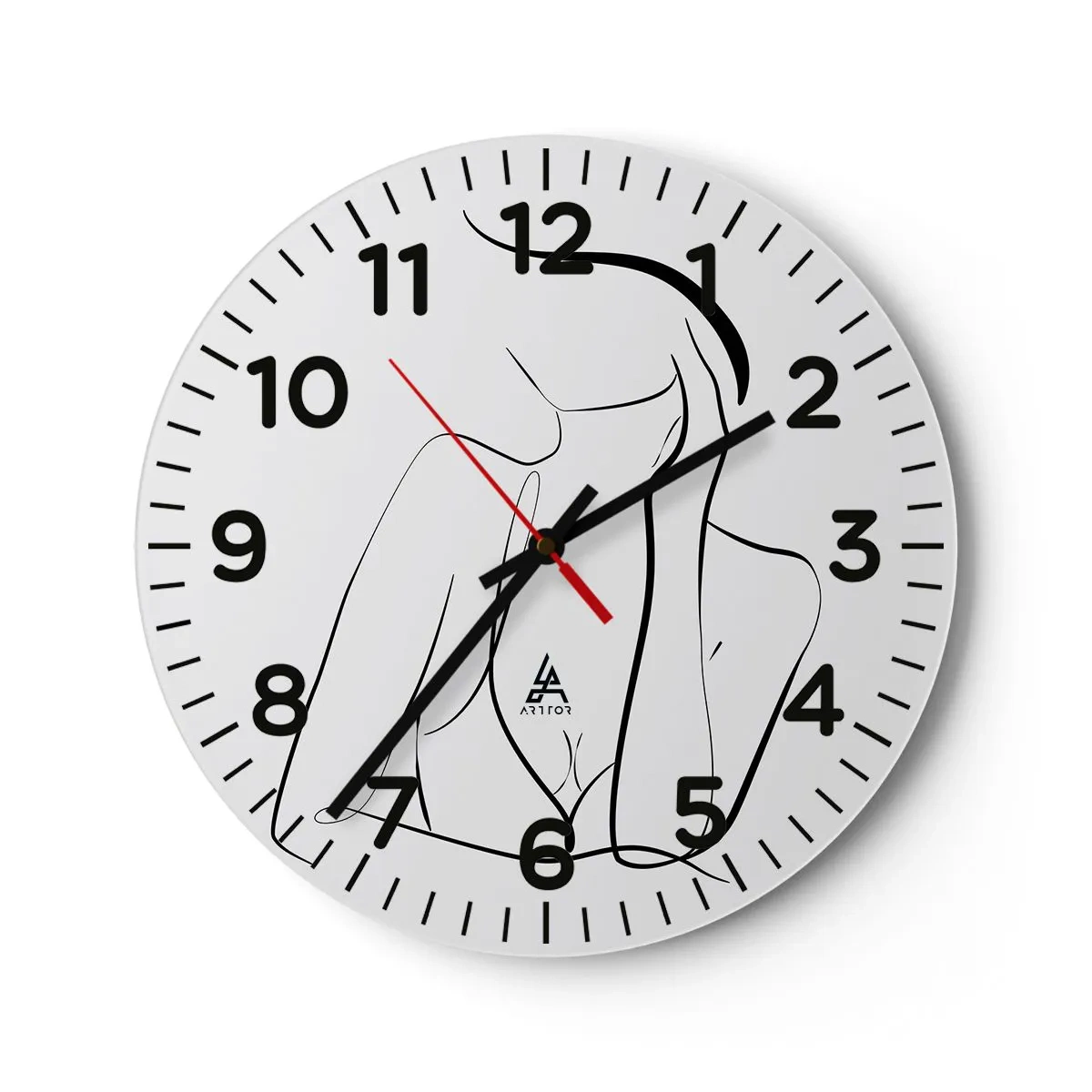 Wanduhr - Glasuhr - Auf der Traumwelle - 30x30 cm