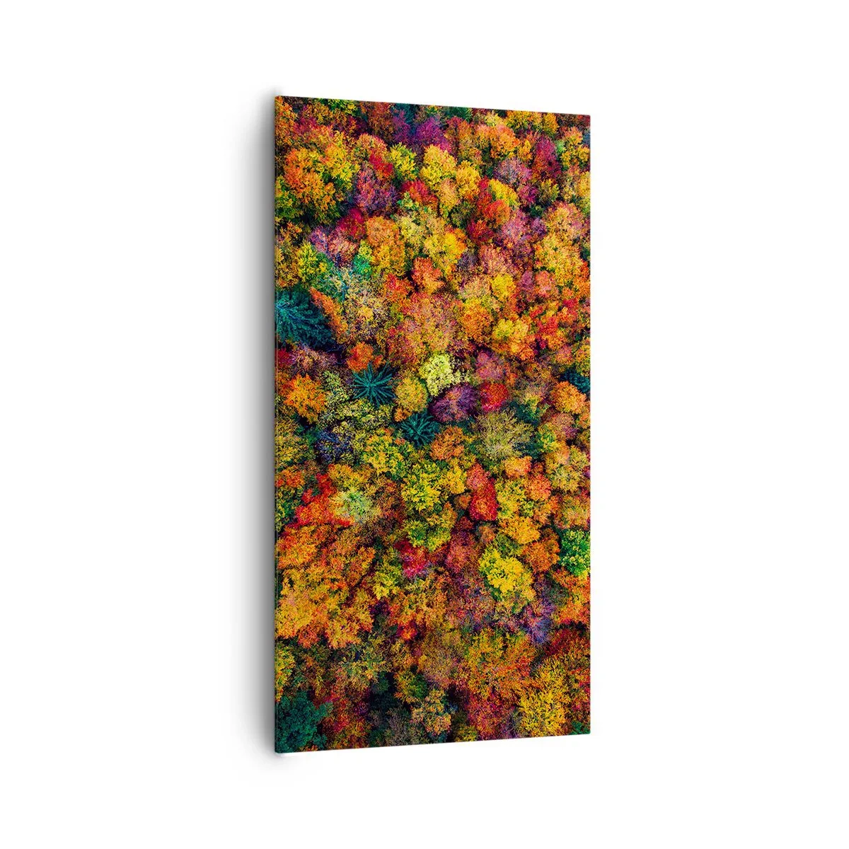 Bild auf Leinwand - Leinwandbild - Blumenstrauß aus Herbstbäumen - 65x120 cm