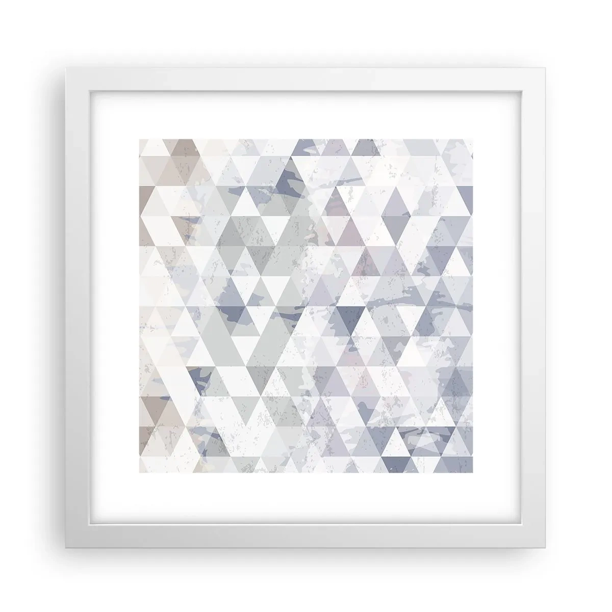 Poster in einem weißen Rahmen - Im Rhythmus auf drei - 30x30 cm
