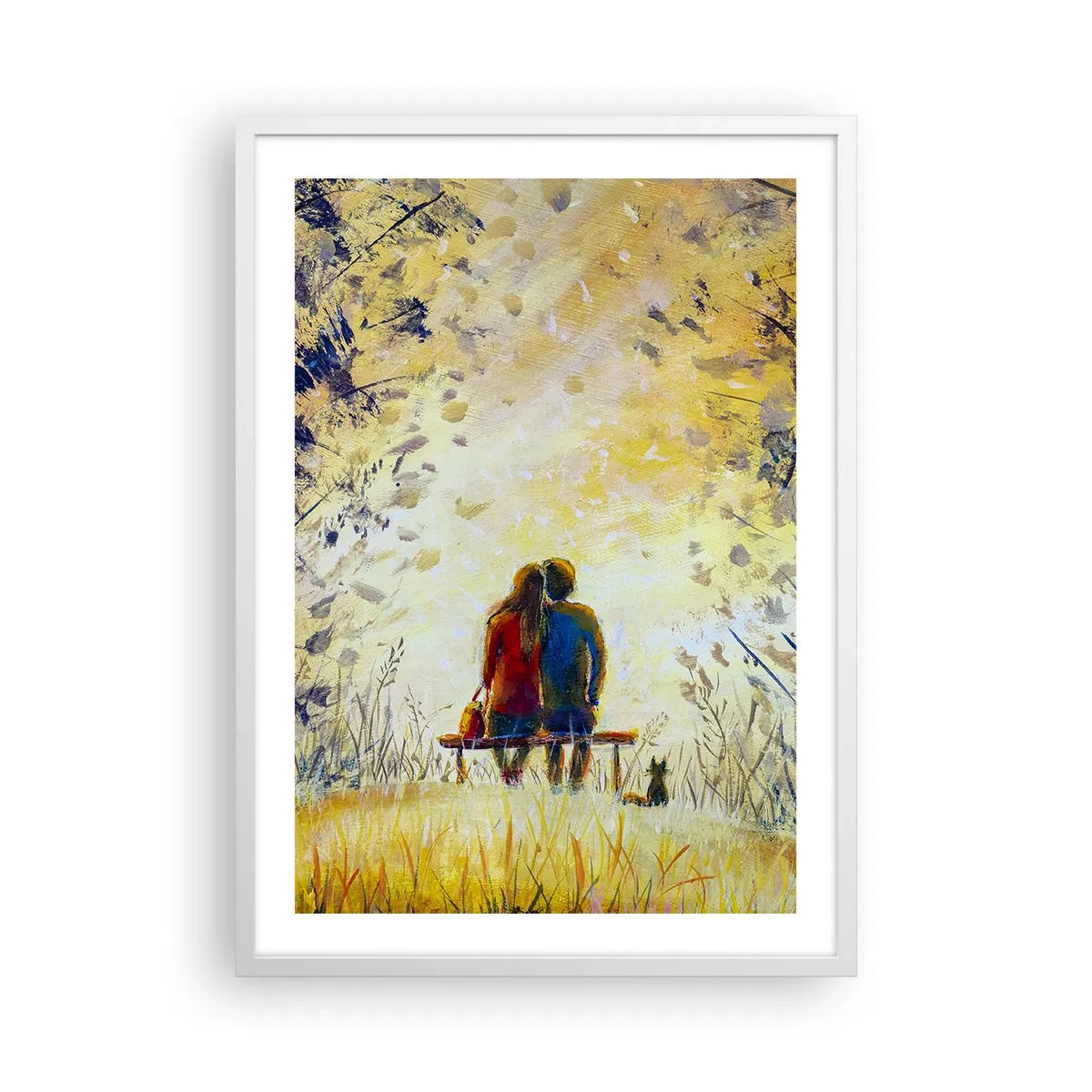 Poster in einem weißen Rahmen - Magischer Augenblick - 50x70 cm