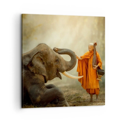 Bild auf Leinwand - Leinwandbild - Treffen unterwegs - 60x60 cm