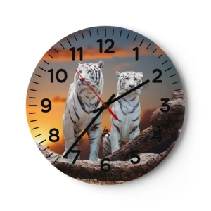 Wanduhr - Glasuhr - Genau wie Narnia - 40x40 cm