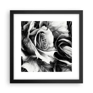 Poster in einem schwarzem Rahmen - Immer Königin - 30x30 cm