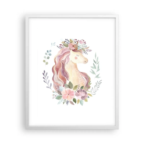 Poster in einem weißen Rahmen - Eine Einladung in die Welt der Märchen - 40x50 cm