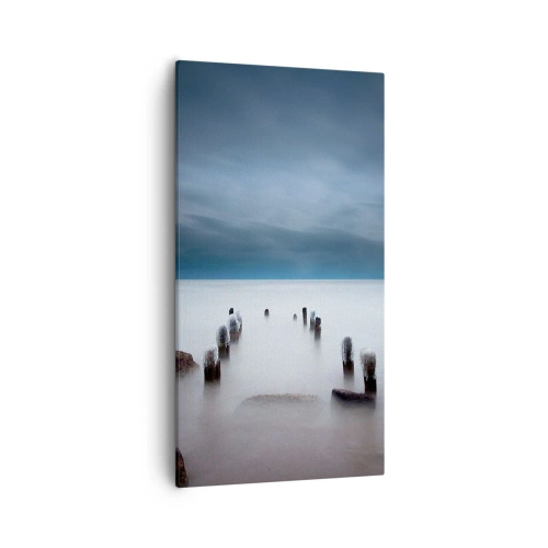 Bild auf Leinwand - Leinwandbild - Nachdenklicher See - 55x100 cm