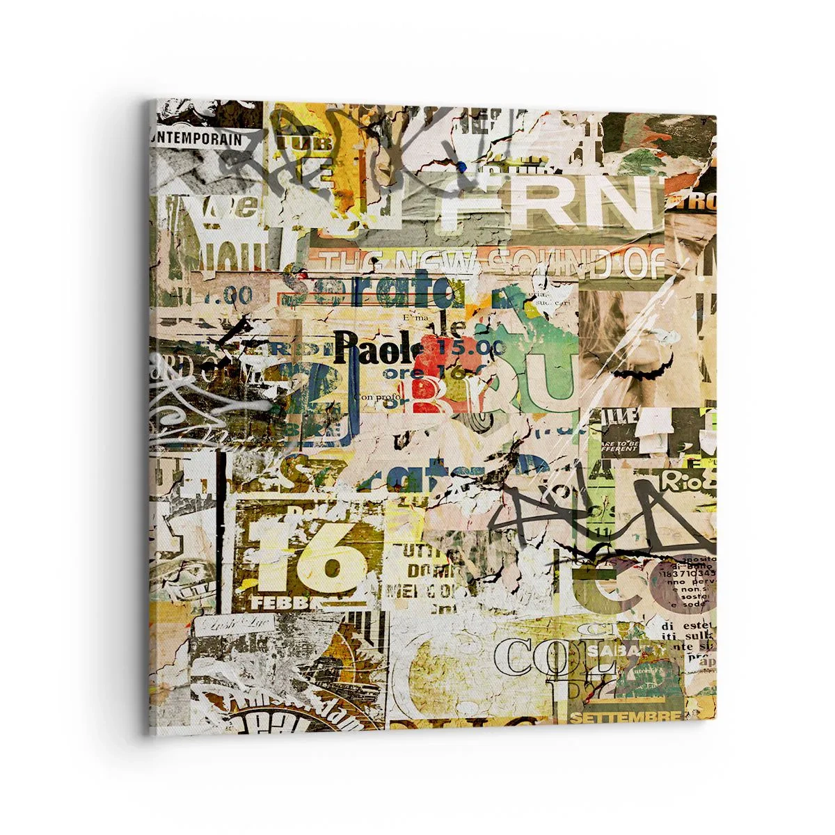 Bild auf Leinwand - Leinwandbild - Ach, es passiert... - 70x70 cm