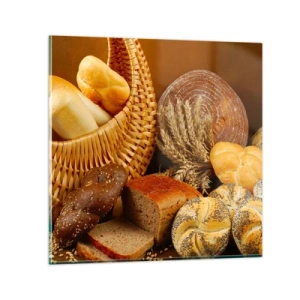 Glasbild - Bild auf glas - Wir sind wieder davongekommen - 30x30 cm