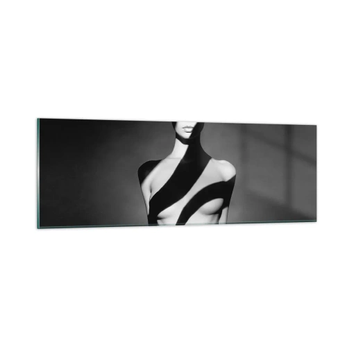 Glasbild - Bild auf glas - In Glanz und Schatten - 90x30 cm