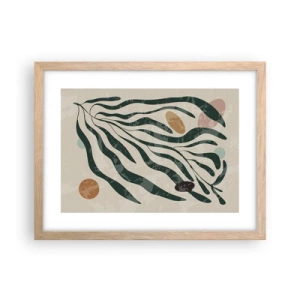 Poster in einem Rahmen aus heller Eiche - Im Grünen - 40x30 cm