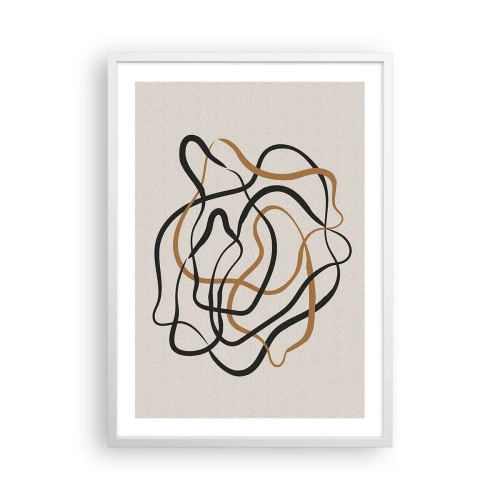 Poster in einem weißen Rahmen - Alles ging schief - 50x70 cm