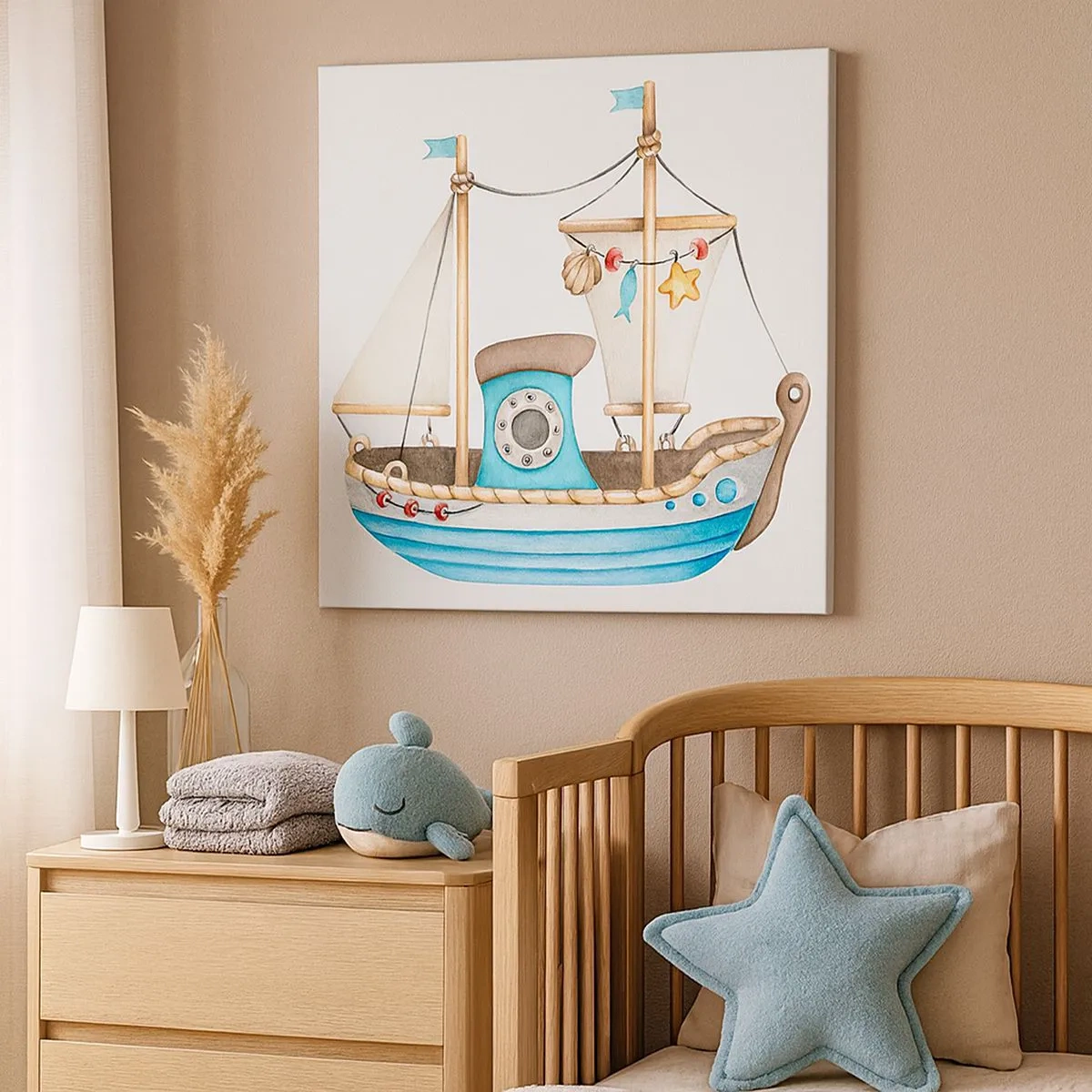 Bild auf Leinwand - Leinwandbild - Ahoi, Abenteuer! - 30x30 cm