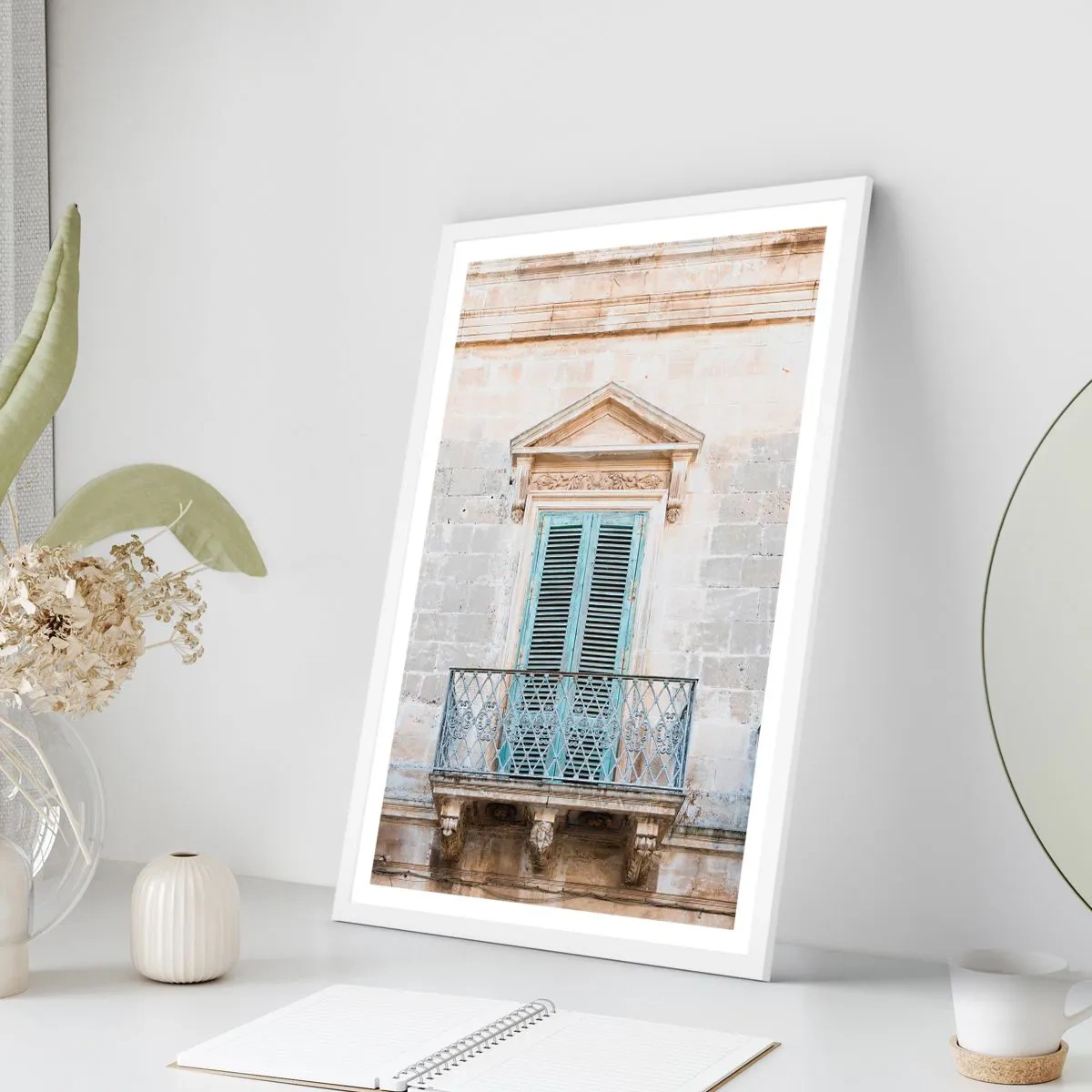 Poster in einem weißen Rahmen - Der einzigartige Charme Italiens - 70x100 cm