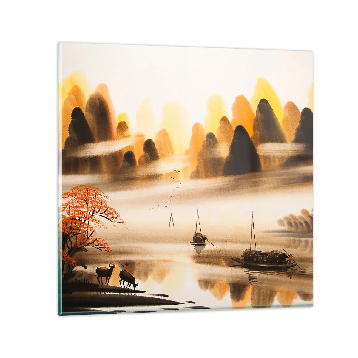 Glasbild - Bild auf glas - Weiter als im Fernosten - 30x30 cm