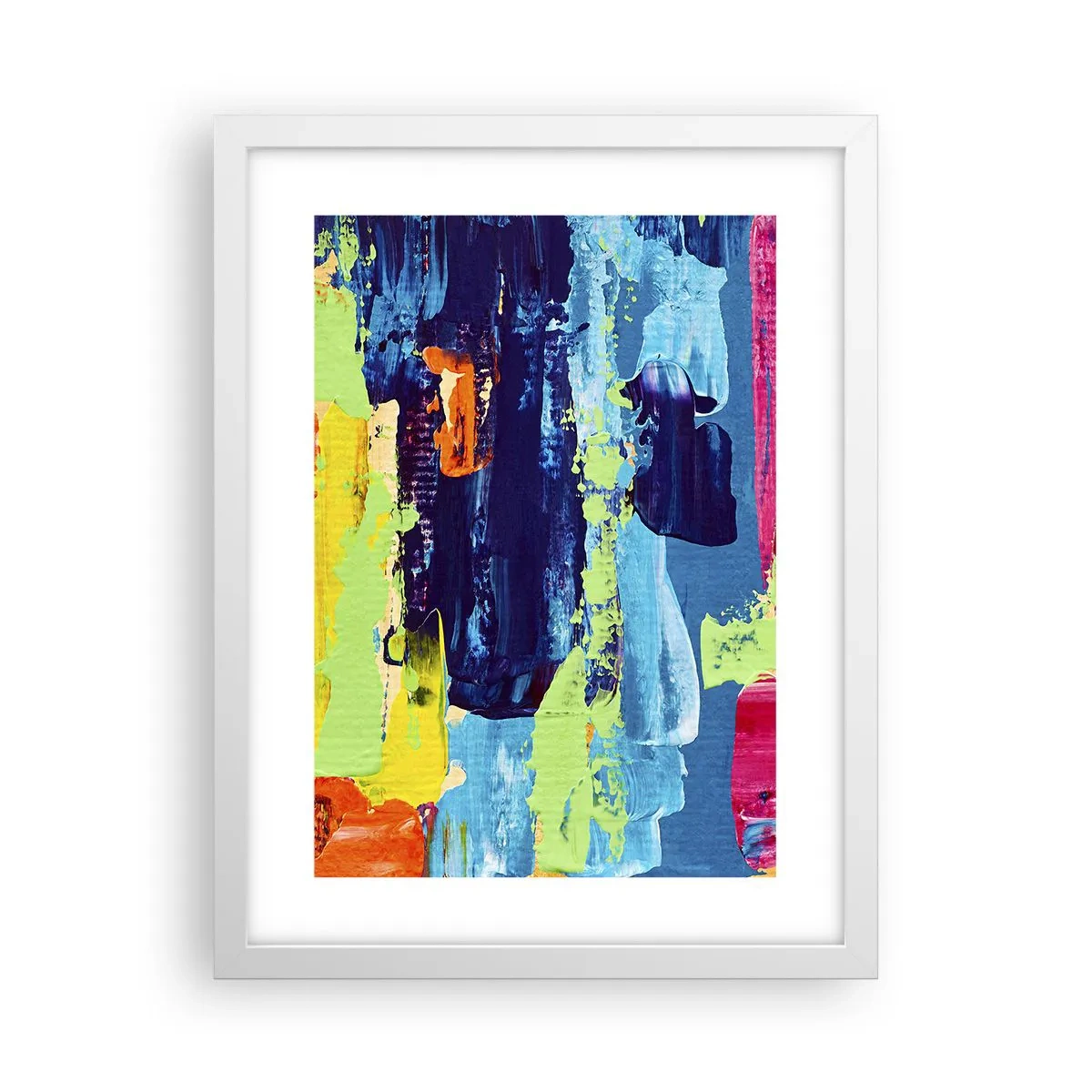 Poster in einem weißen Rahmen - Das Leben ist wunderschoen! - 30x40 cm