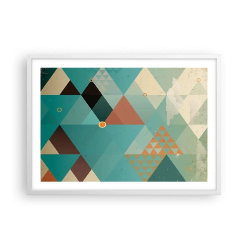 Poster in einem weißen Rahmen - Einheit der Vielheit, Vielheit der Einheit - 70x50 cm