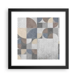 Poster in einem schwarzem Rahmen - Keramische Fantasie - 30x30 cm