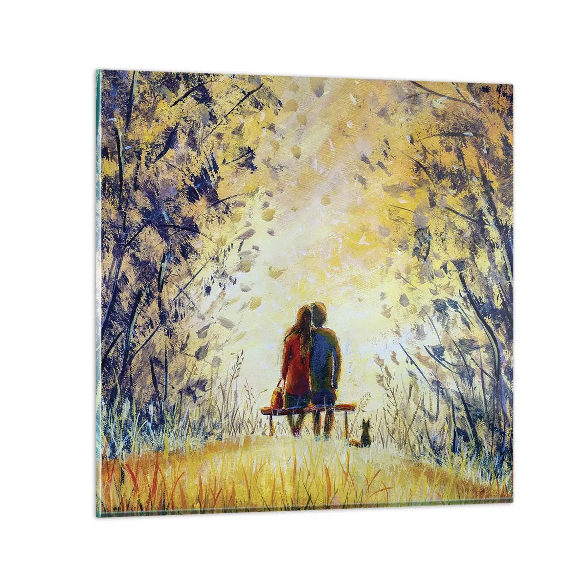 Glasbild - Bild auf glas - Magischer Augenblick - 70x70 cm