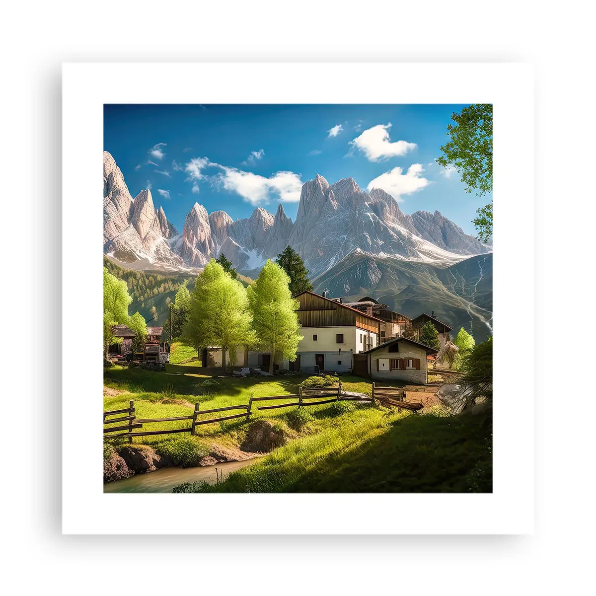 Poster - Alpenidylle - 40x40 cm