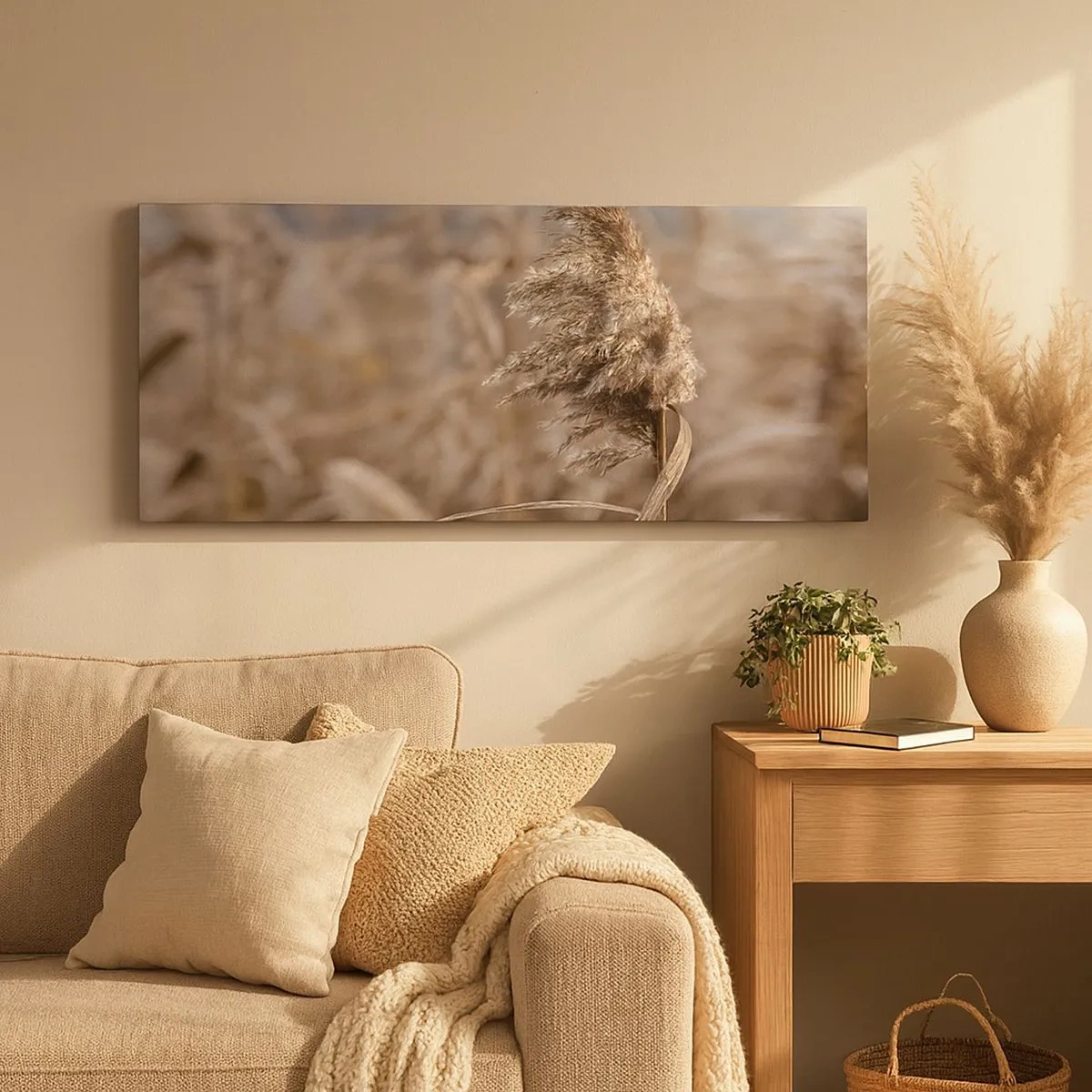 Bild auf Leinwand - Leinwandbild - Zeit, mit dem Wind zu gehen - 100x40 cm